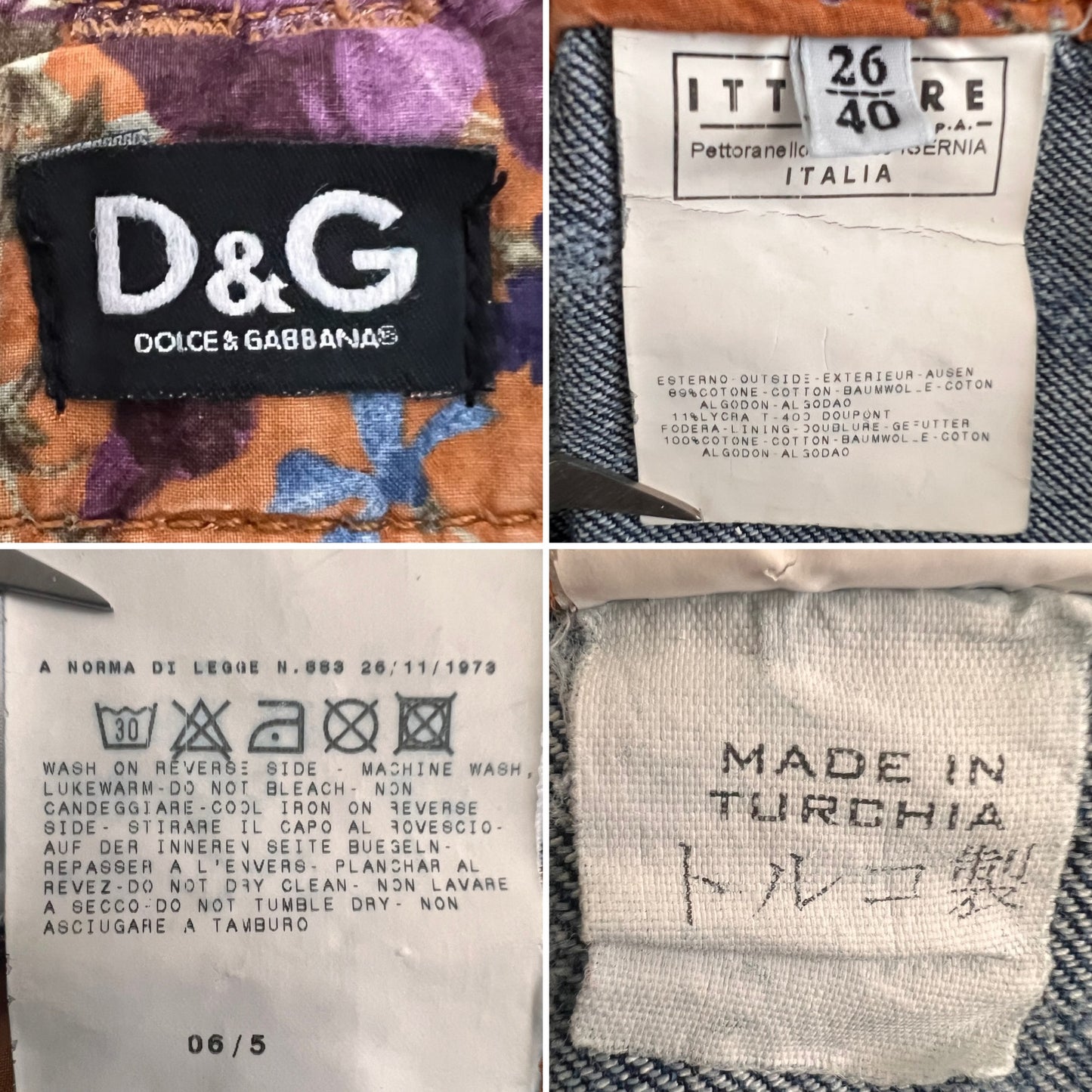 D&G Dolce & Gabbana Y2K Blue Denim Mini Skirt – Size 26