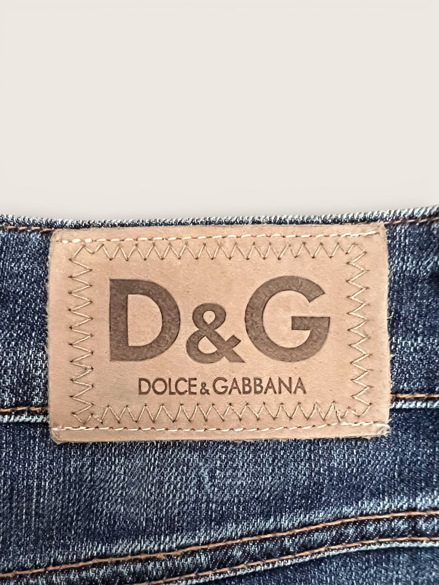 D&G Dolce & Gabbana Y2K Blue Denim Mini Skirt – Size 26