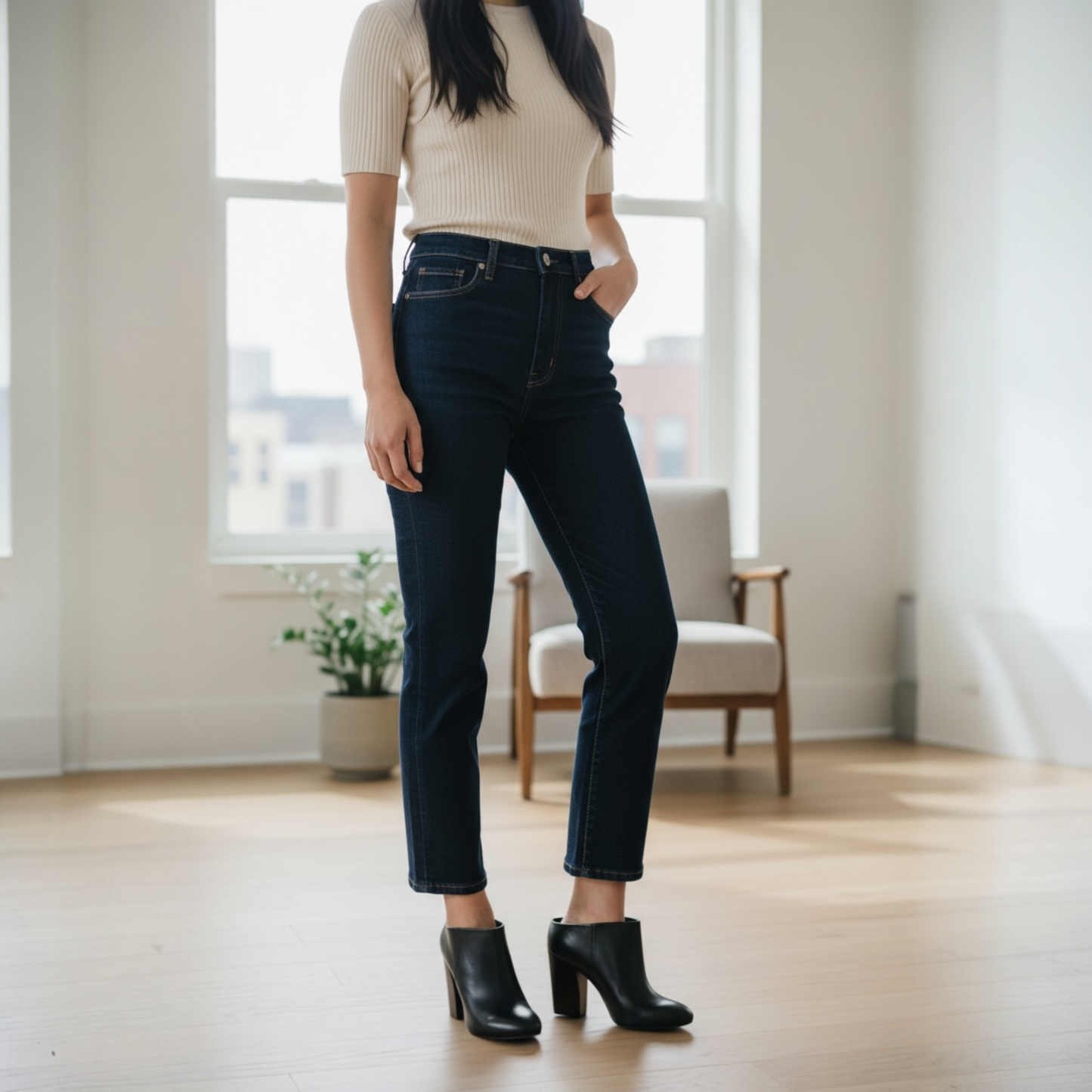 Pour La Victoire Eda Black Leather Mules - Size 8